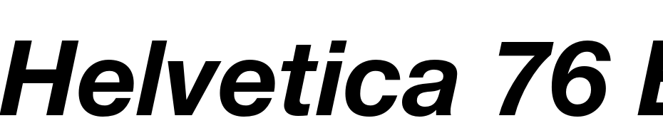 Helvetica 76 Bold Italic Yazı tipi ücretsiz indir